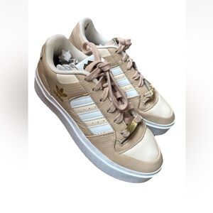 Adidas Women's Forum Bonega Shoes Sneaker Magic Beige/Cloud White Size 8.5